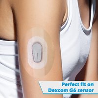 Dexcom G6 Patches 20/50 Pieces Blue Pu Waterproof, Easy to Use with One Hand, Compatible with Transparent Cover | High-Quality Hypoallergenic Patches for Cgm Sensor Protection