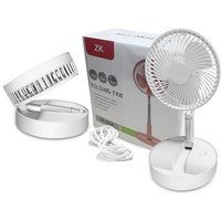 Portable Travel Outdoor Camping Fan USB Charging Rechargeable Desk Fan Folding Adjustable Home Desk Height Table Fan