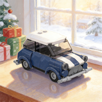 104pcs MOC Mini Cooper City Champions Model Building blocks Architecture DIY creative toys Education Christmas gift idea