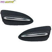 For Mercedes-Benz W246 2016 2017 2018 2019 Front Bumper Bar Mesh Grille Fog Lamp Frame Cover Trim Strip Car Accessories