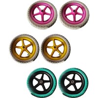 1 Pair Balance Bike Replacement Wheels Training Bicycle Tire Shock Absorption Nonslip Bike Birthday Gift Toys Non Inflatable