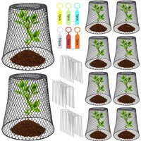 5/10pcs Wire Plant Protection Cover Garden Roof Seedlings Fruit And Vegetable Protection Cage Prevent Rabbits Chickens Squirrels