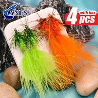 ANFS Woolly Bugger Fishing Fly-Streamer Fly-4 Pack