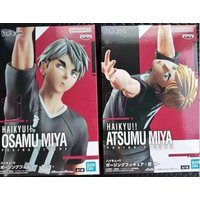 Original BANDAI NAMCO POSING FIGURE Haikyu! ! Miya Atsumu Miya Osamu Anime Action Figure model Toys Ornament Birthday Gifts