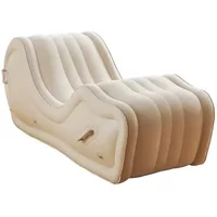 Factory Wholesale Inflatable Camping Sofa Inflatable Furniture S Shaped Love Position Chair Sex Chaise Lounge for Adult