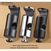 Replacement Hand Shower Bracket for Slide Bar 16-27MM Adjustable Rail Shower Head Holder Replacement 360 Rotation Sprayer Holder
