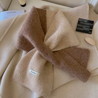 New Design Thick Knitted Scarf for Women Fashion Winter Warm Cashmere Scarves Neckercheif Lady Korean Style Neck Tie Bandana