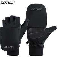 Goture Winter Fishing Gloves Windproof Water Proof Keep Warm Filp Gloves Waterproof Outdoor Bike Skiing Motorcycle Riding Gloves