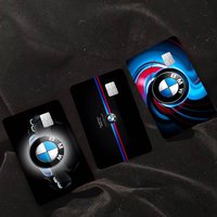 B-BMW Fashion Matte Gold Silver Black Matte Film Skin Sticker Tape For Bank Credit Debit Card