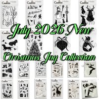 July 2026 New Christmas Joy Collection Snow Clear Stamps Stencil for DIY Making Card Scrapbook Embossed Paper Stamps Supplies image 4