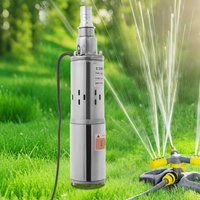 12V 180W Deep Well Submersible Pump 30m/98.43ft Lift Stainless Steel Solar Water Pump for Irrigation Garden Home Agricultural image 4