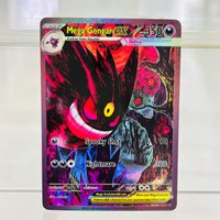 Pokemon Mega Gengar ex English DIY Card with Holographic Texture, Perfect Condition Premium Anime Collection Card