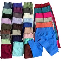 Women High Waisted Seamless 3DF-Yoga Leggings Tummy Control Scrunch Butt Gym Fitness Workout Running Sports Pants