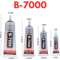 B-7000 15/25/50/110ML Transparent Phone Screen Repair Glue B7000 Universal Glass Plastic DIY Adhesive With Precision Applicator