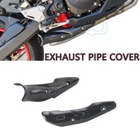 Dla Kawasaki Z900 1 sztuka motocyklowy układ wydechowy rura łącząca środkowa osłona termiczna z włókna węglowego osłona ochronna powłoka zapobiegająca poparzeniom