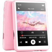 MECHEN 64GB MP3 Player Bluetooth 5.3 with 2.4" Full Touch Screen,Portable Digital Music Player Support up to 128GB. (Pink)