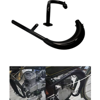 AliExpress NONE Exhaus Banana Motorcycle Modified Parts Muffler For 49/50cc 80cc 100cc Dirt Bike Bicycle Scooter Gas Engine Curved Exhaust Pipe