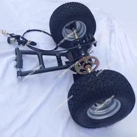 DIY Trike Quad Rear Wheel Axle Complete Set 6in Motorcycle Three Wheeler Four Wheeler Conversion Accessory