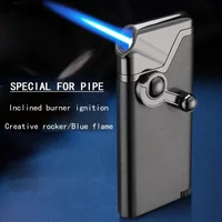 Rock Flame Jet Butane Gas Lighter Slant Fire Pipe Portable Smoking Accessories Men's Small Tool 2025 New Edition