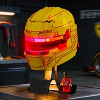 HPROSPER 5V LED Light (No Model) For LEGO 43022-Ferrari HP Lewis Hamilton Helmet Decorative lights With battery box