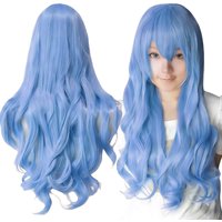 Synthetic Hair Sky Blue Lolita Cosplay Wig Curly Juvia Lockser Anime Wigs Yoshino Halloween Erio Touwa Costume Wig for Girl