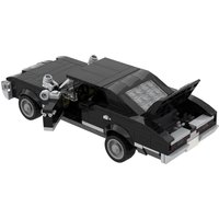 MOC Supernatural Impala Model samochodu klocki film Supernatural 1967 Chevroleted Impala czarny samochód zabawka z klocków prezent dla dorosłych