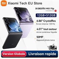 Globalna wersja Xiaomi MIX Flip Dragon 8 Gen 3, aparat Leica 50MP, Hyper Charger, ekran 6,86 cala, 67 W, 12 Go