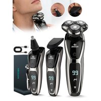 Men's three-blade electric shaver, USB charging, can choose to add , nose hair device,and sideburns knife