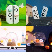 Dinosaur Monster Silicone Soft Thumb Stick Grip Cap Protective Cover For Switch Oled NS Lite Joy-con Controller Thumbstick Case