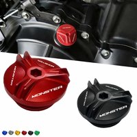 Moto engine oil cap bolts fuel filler cap protection accessories For Ducati Monster 937 950 SP Monster 821 1200 S 696 795 797
