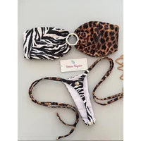 2025 New Sexy Micro Bikini Set Swimsuit Thong Female Bathing Brazilian Women Swimwear Biquini Suit Sexy Up Bikinis