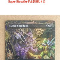 Ron'S Magical Proxy Cards for Entertainment, EDH Games, TCG Cards, Foil and Non-Foil DIY Card Set Foil (TMT) Set Super Shredder