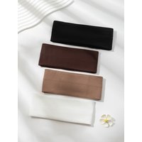 4Pcs Simple Fashion Women Solid Color Elastic HairBands Cute Wash Face Make-up Hair Band Vintage Sports Running Yoga Headbands