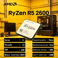 Solid Performer Ryzen 5 R5 2600 3.4GHz 6-Core 12-Thread CPU Processor AM4 Socket