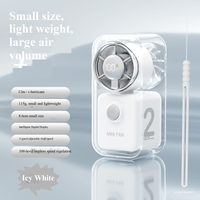 New mini palm-sized handheld fan, rechargeable, suitable for home and office use, portable, with 100-level high-speed wind power