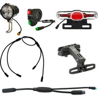 EBKE Waterproof Cable Integrated Light Set FrontLight RearLight Turn Signal BrakeLight For Bafang Motor BBS 01 02 HD UART CAN