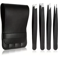 Splinter And Ingrown Hair Removal, 4pcs Tweezers - Professional Tweezers For Facial Hair For Eyebrows - Great Precision ,For Men