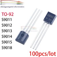 100pcs/lot S9011 S9012 S9013 S9014 S9015 S9018 TO-92 Triode (BJT)