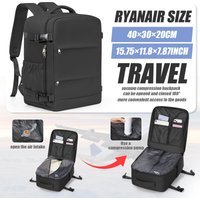 Vacuum Backpack Ryanair 40x30x20 Travel Backpack Short Distance Business WizAir Cabin Bag 15.6" Laptop Bag, Men Leisure Backpack image 3
