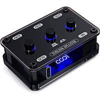 COOIDEA Optical Audio Splitter 1x3 SPDIF Toslink Optical Splitter With Independent Channel Switch, Support Up To 192k/24Bit