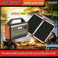 Taepiaai 500W 400W Portable Power Station Solar Generator 192Wh 461Wh LiFePo4 Battery 220V Energy Power Plant for Camping RV