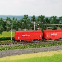 Evemodel 1 Unit Model Trains N Scale 1:160 Covered Coil Wagon Freight Cars C15062