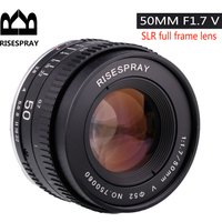 Metal RISESPRAY 50MM F1.7 Generation V Large Aperture Manual Focus Prime Full Frame Camera Lens For CANON EOS EF NIKON AI F