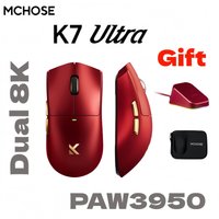 MCHOSE K7 Ultra Dual 8K Polling Rate Lightweight Magnetic Wireless Gaming Mouse PAW3950 Wireless Charging Dock Esports Office