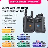 Lemorele 200m Wireless HDMI Transmitter Receiver 1080P Hdmi Extender Video Transceiver For PC TV Photography Live Streaming