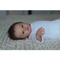 49 cm Lifelike Realistic Silicone Reborn Doll Handmade Dolls Cloth Body Bebe Reborn Newborm Child Girl With Pacifier Girls Gift