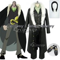 Anime Sir.Crocodile Luffy Gecko.Moria Cosplay Costume Wig Shoes For Men Women Halloween Carnival Party Dress Up