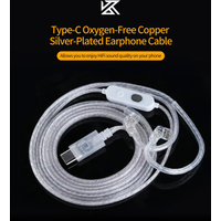 KZ Earphone Cable Silver plated upgrade cable Headphones wire Type-C 2PIN 0.75mm For KZ ZSN ZSX EDX PRO AS16 ZS10 PRO X Castor