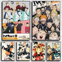 Japan Anime Volleyball Boy Digital Haikyuu Cartoon Aesthetic Wall Art Pictures Canvas Painting Living Room Bedroom Home Decor