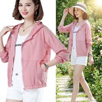 Thin Sunscreen Clothing Anti UV Loose Leisure Hooded Outwear Sun-Protective Quick Dry Summer Long Sleeved Jacket Summer
